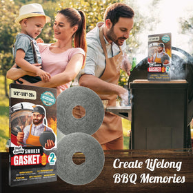 Smoker Chef gray seal compatible with Weber and other smokers; easy install