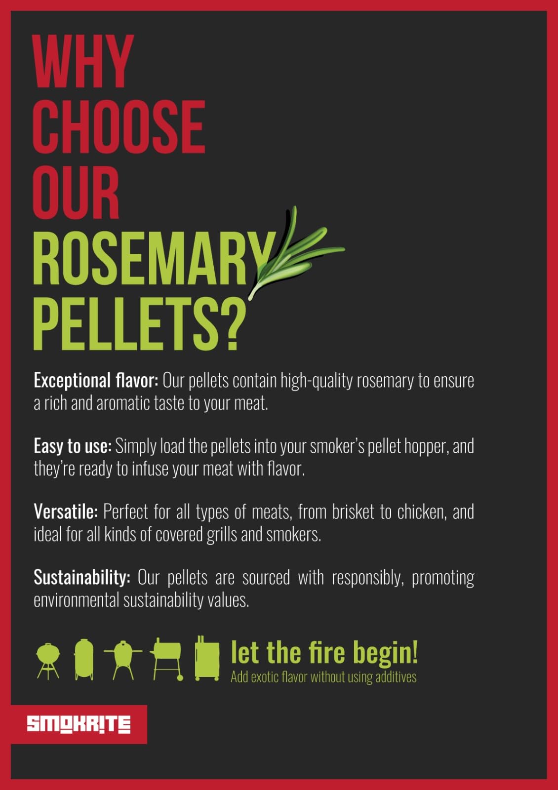 Close-up of burning rosemary pellets with steady flame and low ash
