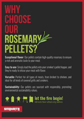 Close-up of burning rosemary pellets with steady flame and low ash