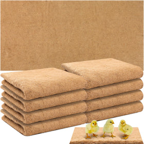 SmoothNovelty 8-pack jute nesting pads for red barn brooder improve chick comfort and cleanliness.