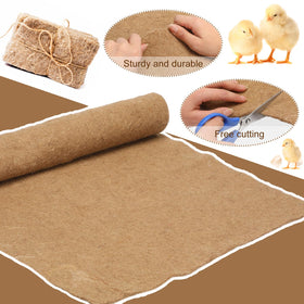 SmoothNovelty 45x22 inch nesting pads provide breathable, moisture-absorbing surface for growing chicks.