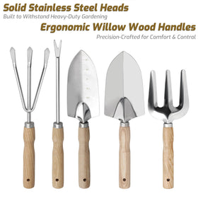 Smoothwind gift-ready garden set makes an ideal present for daughters, moms, or grandmothers