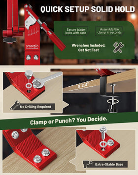 SMOQIO balancer shows blade balance check after sharpening for smoother mowing
