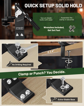 SMOQIO zinc alloy balancer checks blade balance after sharpening