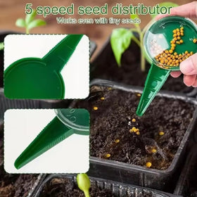 SMORBRID handheld seed planter tool enables quick, even seed placement.