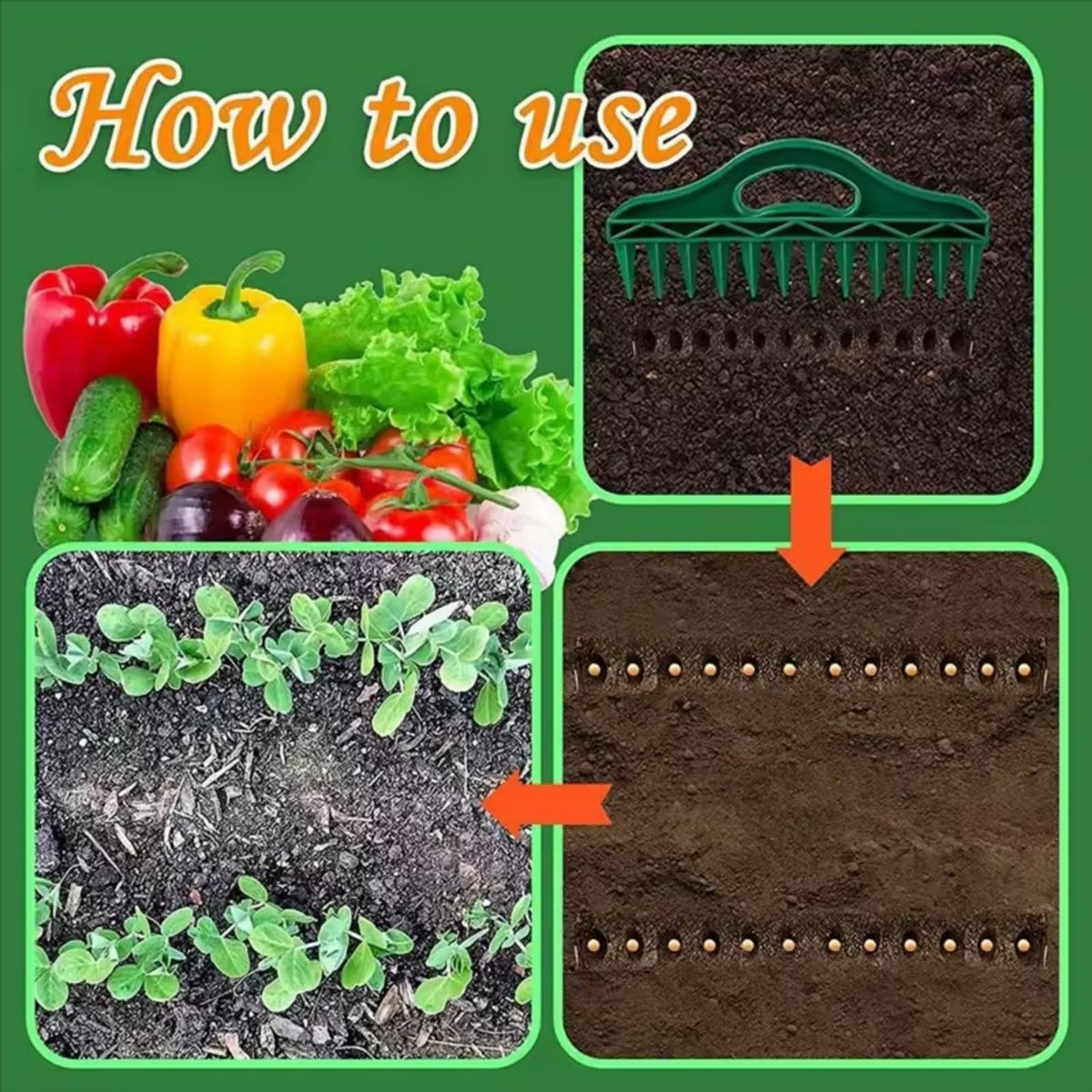 SMORBRID durable plastic seed planter supports repeated garden use.