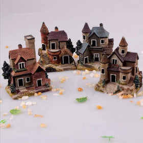 Smowfes miniature homes add whimsy to indoor decor and terrariums.