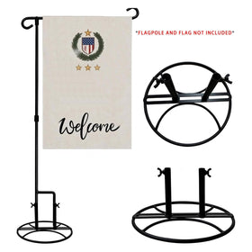 SMQLJXC 2026 adjustable width flag stand base adjustment handle; quick width tuning.