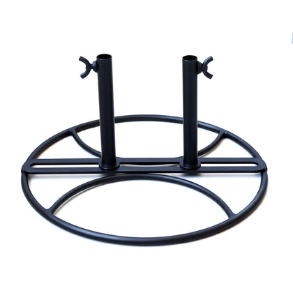 SMQLJXC 2026 adjustable width flag stand base front view; sturdy outdoor durability.