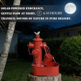 SMQLJXC backyard decor provides ambiance and pet drinking fountain