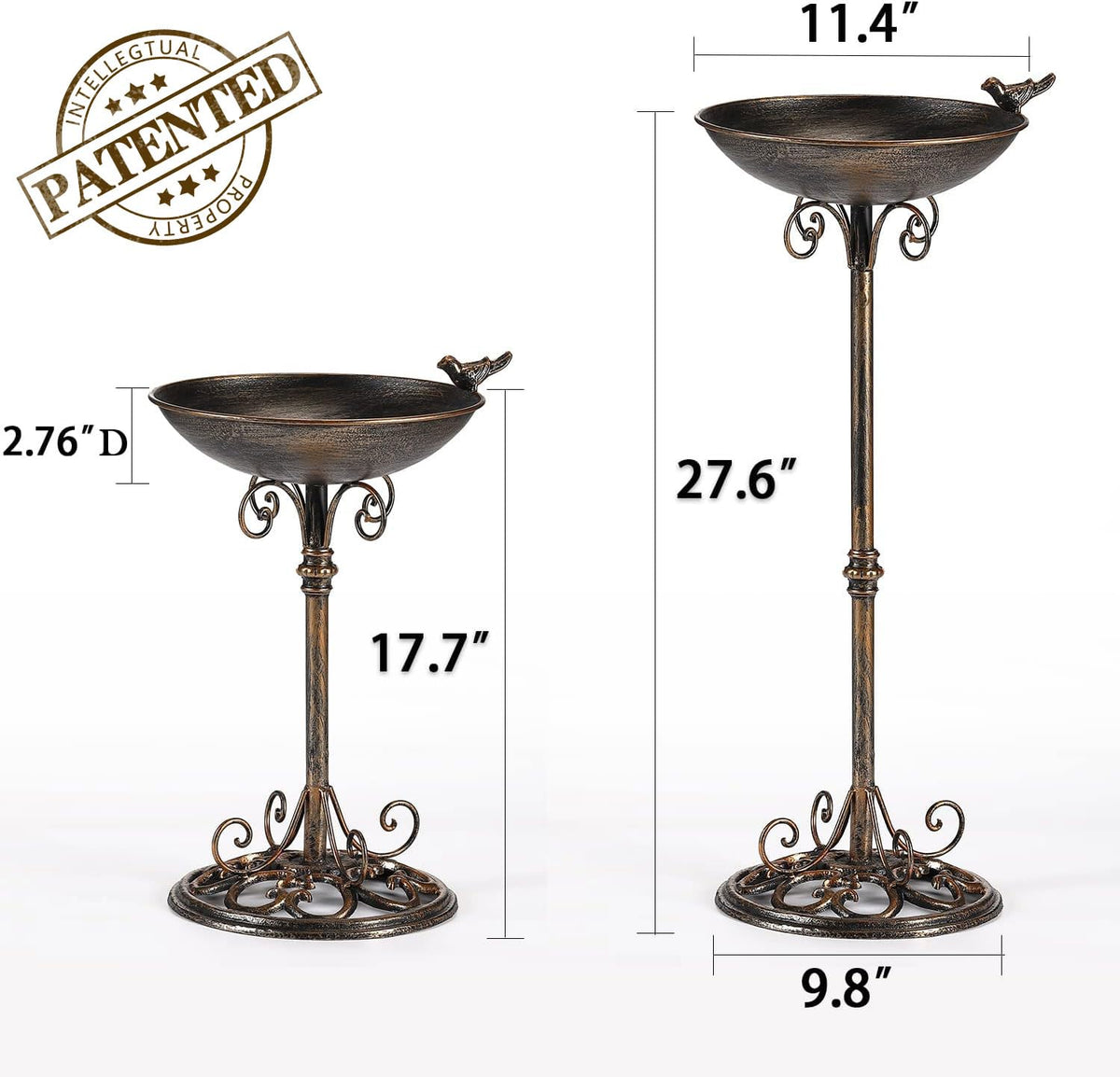 SMQLJXC Diam rim design invites more birds to gather and bathe.