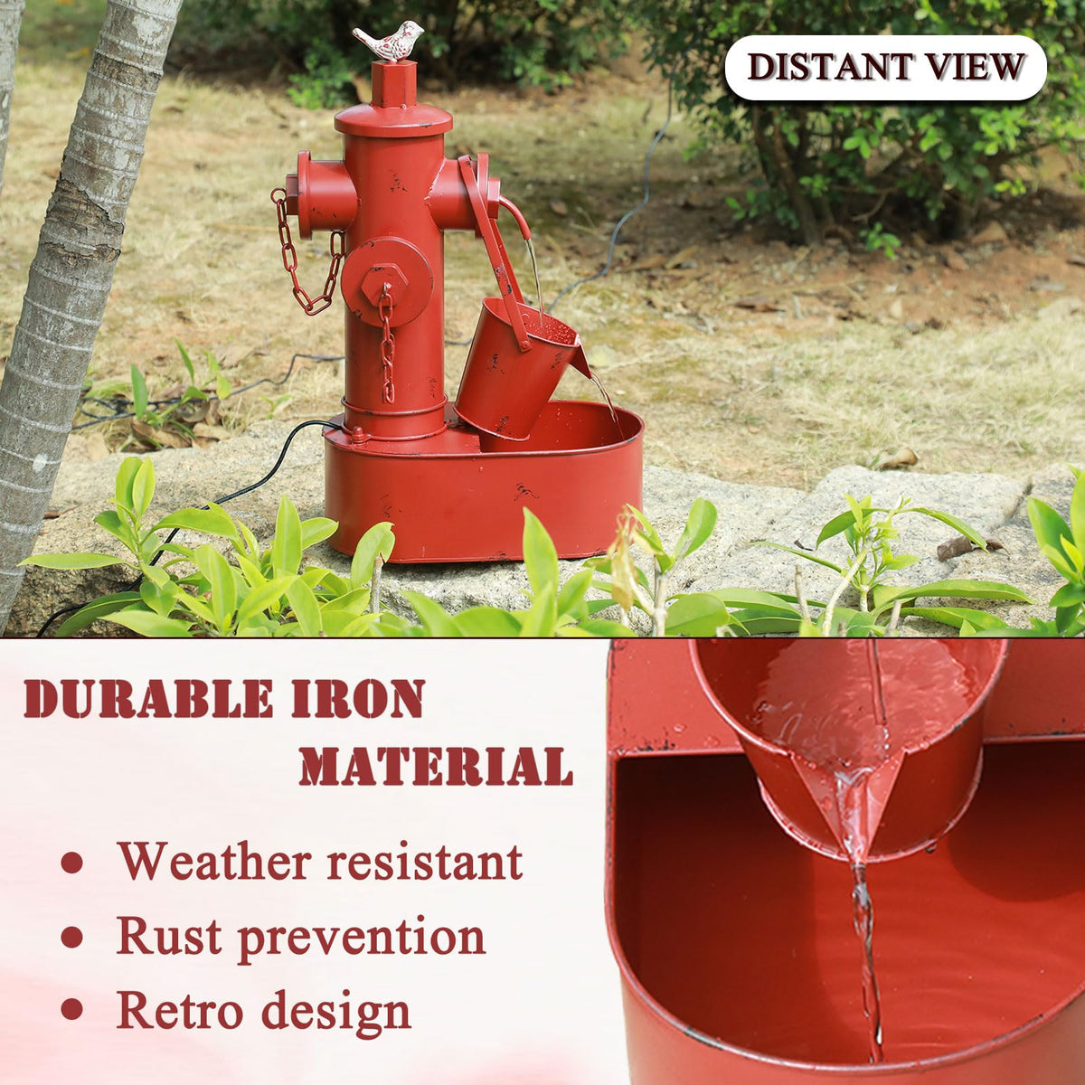 SMQLJXC iron construction with rustproof, leak resistant finish