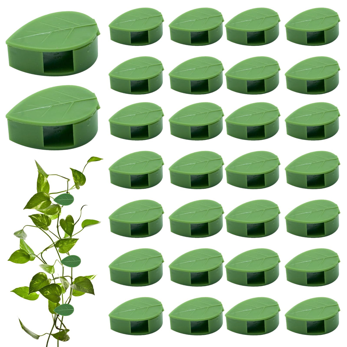 smrtcol leaf-shape clip on wall supporting climbing vines discreetly