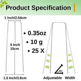 SMUJU galvanized stakes prevent movement of dripper tubing and cables.