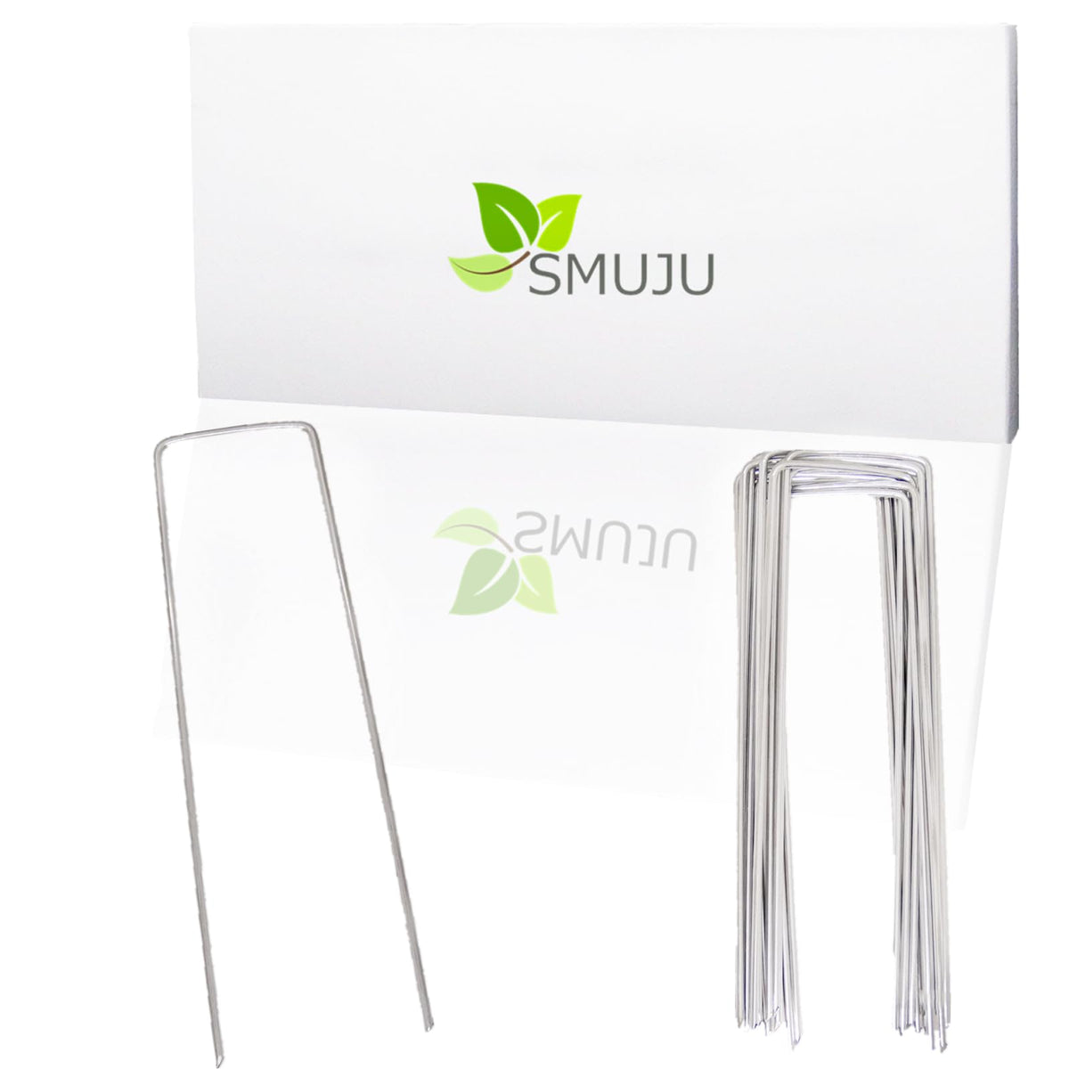 SMUJU landscape stakes galvanized for durable ground anchoring and weed barrier security.