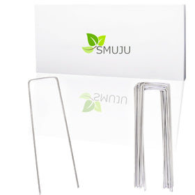 SMUJU landscape stakes galvanized for durable ground anchoring and weed barrier security.