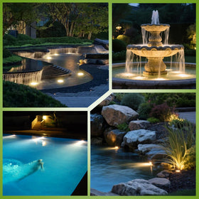 SMY Lighting 4-pack for multiple water features in ponds and waterfalls