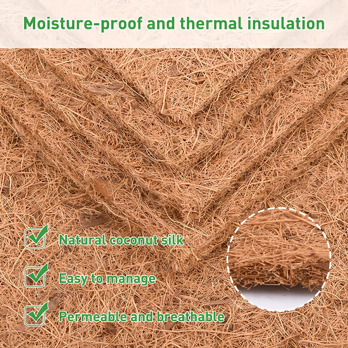 SMYAXUNW versatile liner used as ground cover or hanging basket liner.