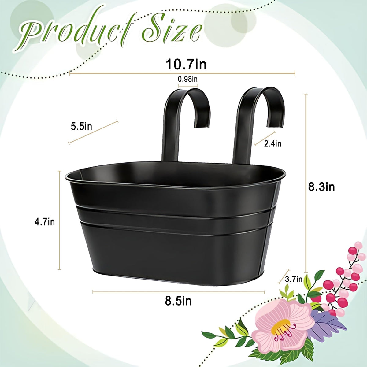 SMYAXUNW planter with drainage holes supports proper watering.