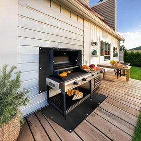 Smyhlf-us deck fence protection shield resists oil and heat