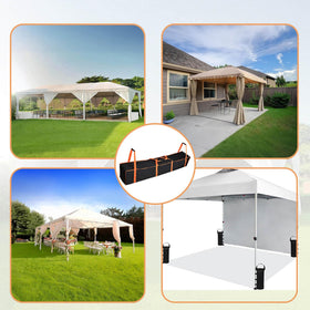Smyhlf-us water-resistant coating protects contents during outdoor use.