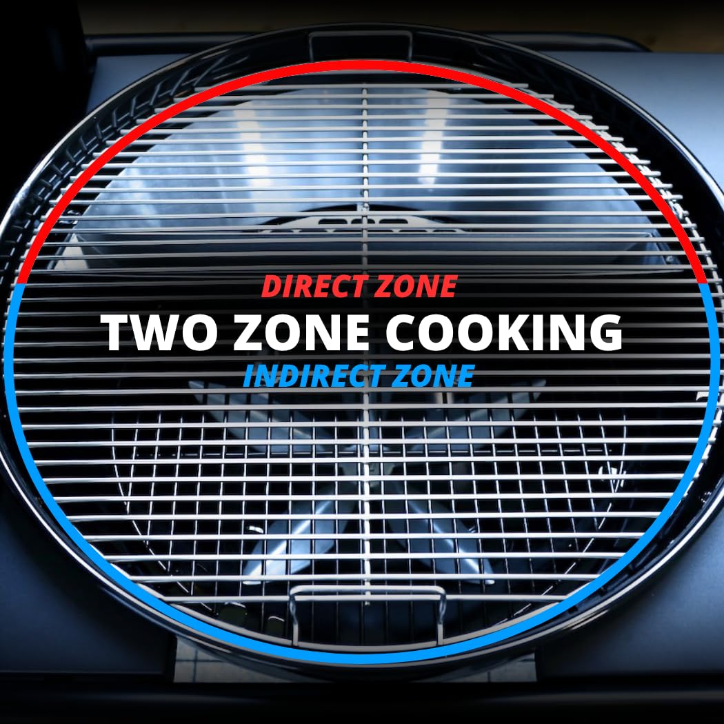 Adjustable smoke hole controls airflow during cooking
