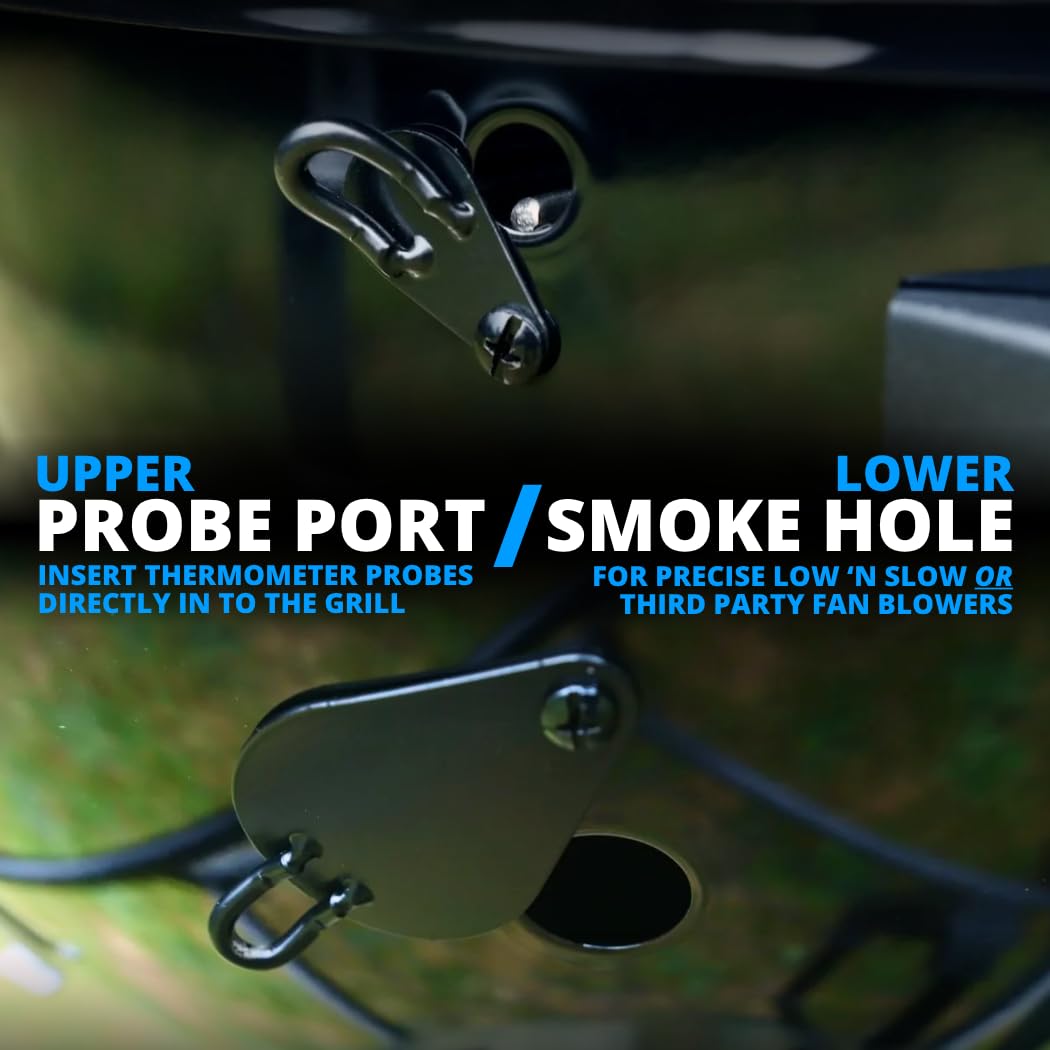 22-inch SnS Grills footprint with ample cooking space