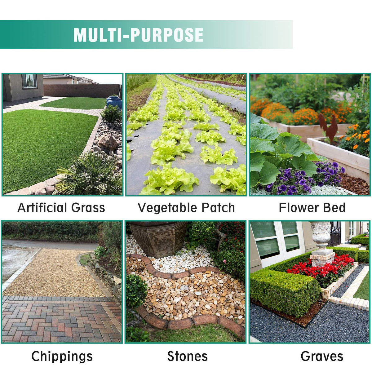 Snail multipurpose outdoor weed mat suitable for artificial turf and paths.