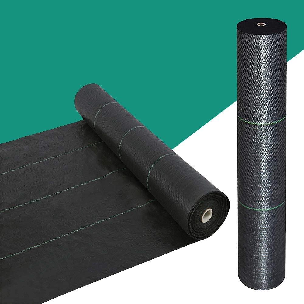 Snail weed barrier ground cover protects soil while allowing airflow and drainage.