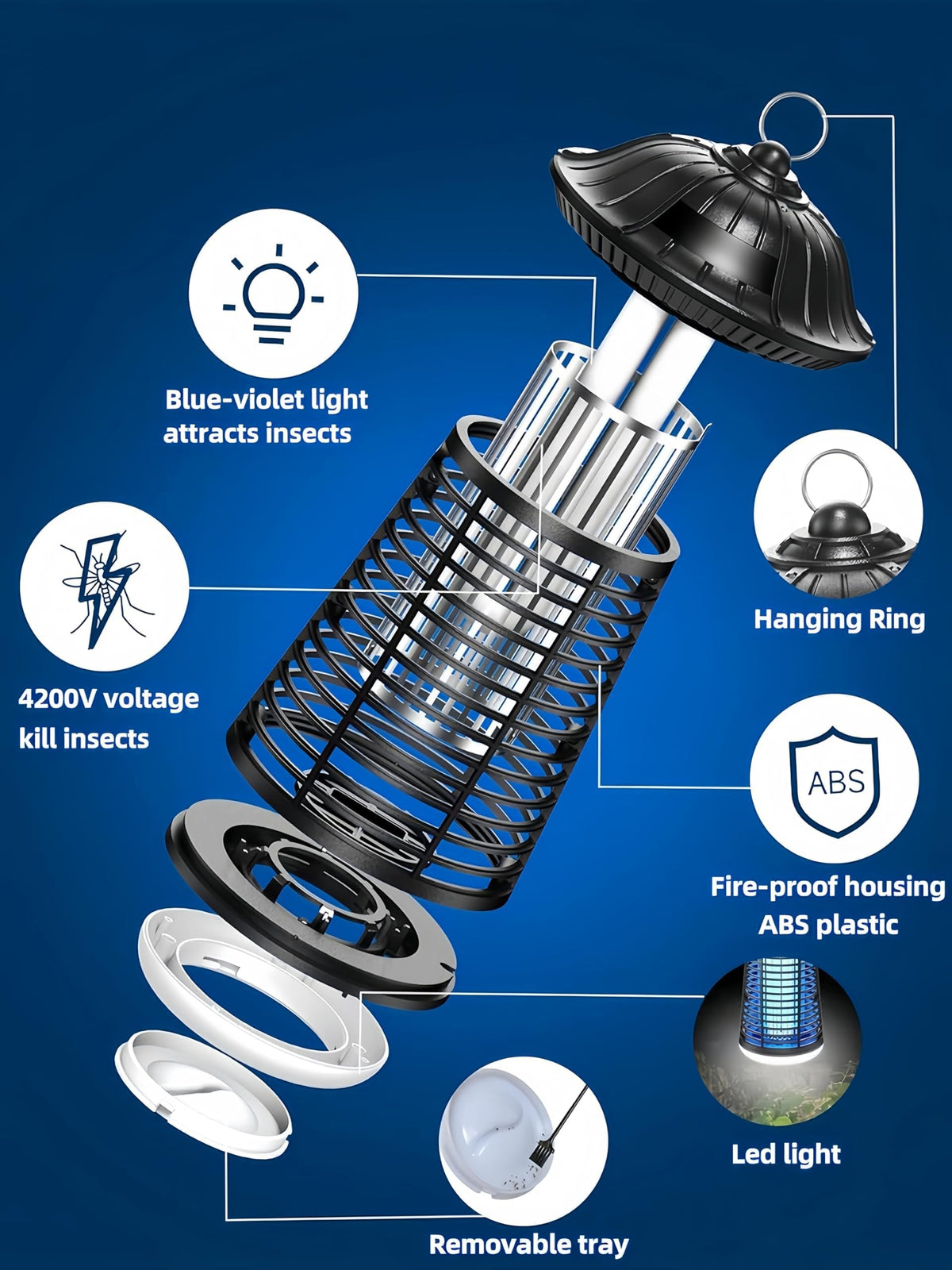 Snanlen replaceable UV bulb keeps your zapper performing.