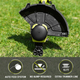 SnapFresh 2-in-1 weed wacker and edger in action for quick lawn maintenance