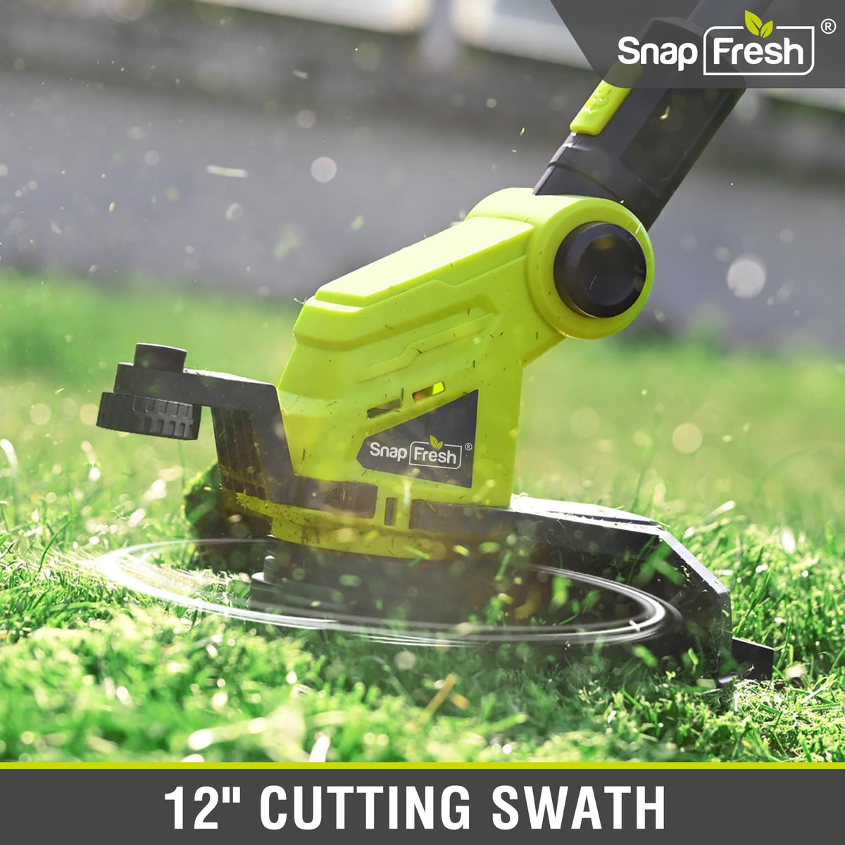 SnapFresh 60-degree pivoting head helps reach tricky edges easily