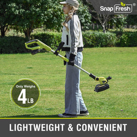 SnapFresh auto-feed spool system keeps line feeding for uninterrupted trimming