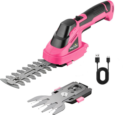 SnapFresh cordless hedge trimmer with 5.5in blade for precise pruning