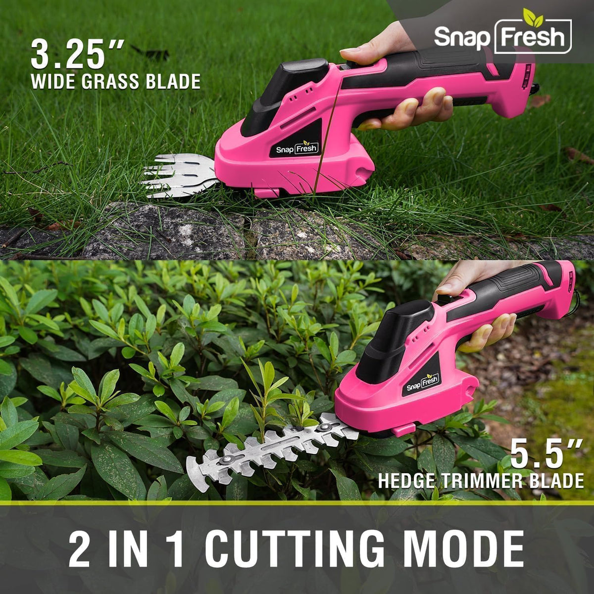 SnapFresh grass shears 3.25in blade for clean lawn edges