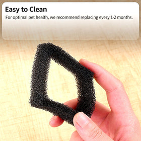 SNIFFNSLURP BPA-free foam filter for pet fountains ensures safe water