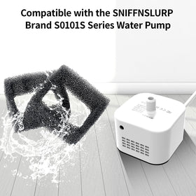 SNIFFNSLURP pump-lifespan-foam-filter helps reduce clogs and extend fountain life