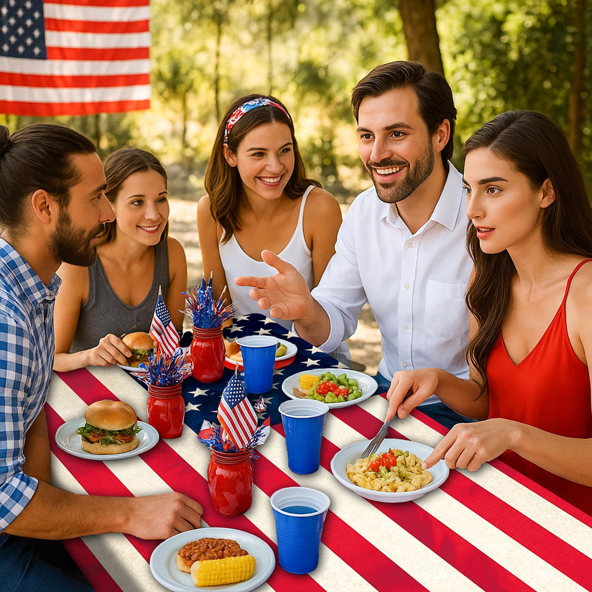 SNILOAW patriotic decor for Memorial Day and Fourth of July outdoors