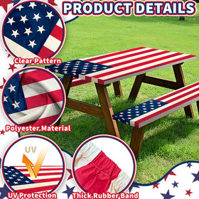 SNILOAW reinforced elastic-fit keeps 6 ft table cover secure