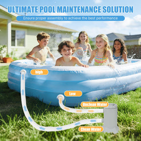 SNMUMU 530GHP flow propels debris toward the filter for rapid water clarity.