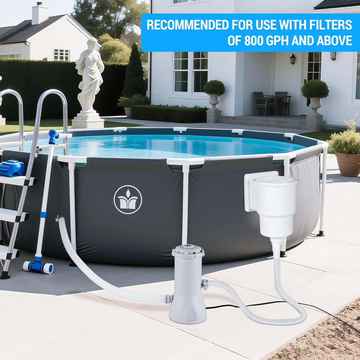SNMUMU easy-clean filter basket saves time during maintenance.