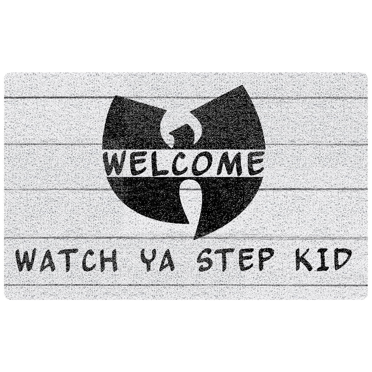 SNNDER Funny Welcome Mat at the front door with durable, high-traffic design.