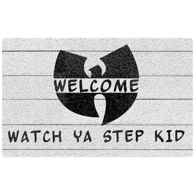 SNNDER Funny Welcome Mat at the front door with durable, high-traffic design.