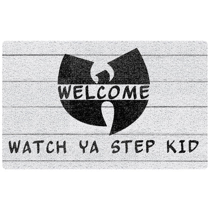 SNNDER Funny Welcome Mat at the front door with durable, high-traffic design.