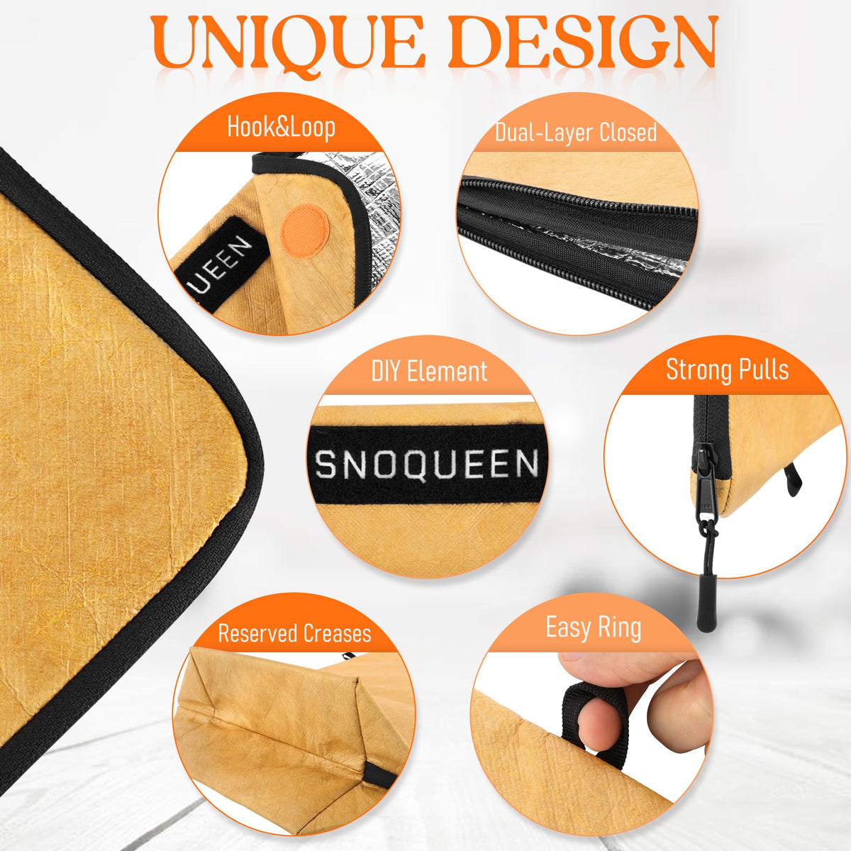 SNOQUEEN BBQ Blanket PRO heavy-duty construction with leak-proof lining