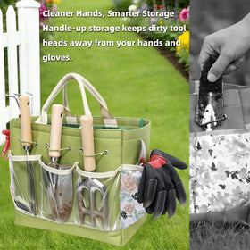 Snuggalux transplanting tool used for easy seedling placement