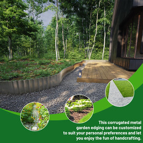 SnugNiture edging demonstrates multifunction use for beds and paths.
