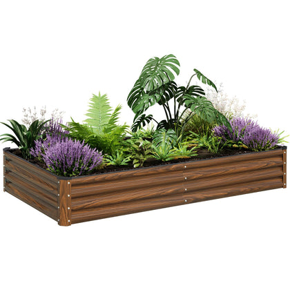 SnugNiture galvanized raised bed assembly view for easy setup