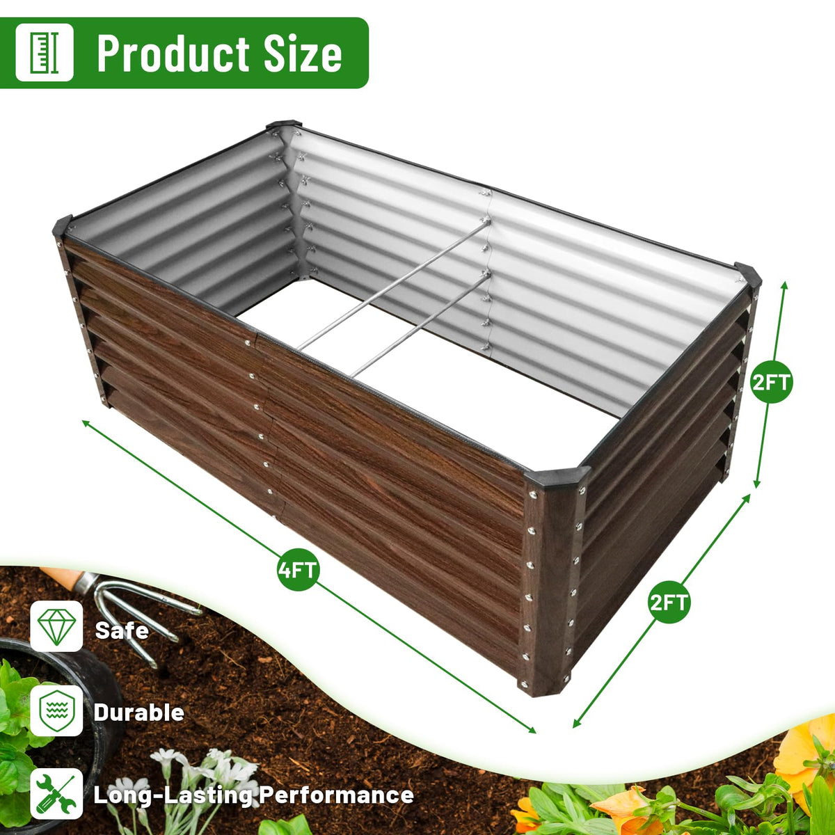 SnugNiture galvanized steel frame closeup showing rust-resistant construction