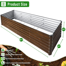 SnugNiture galvanized steel raised bed highlights rust resistance and durable outdoor performance.